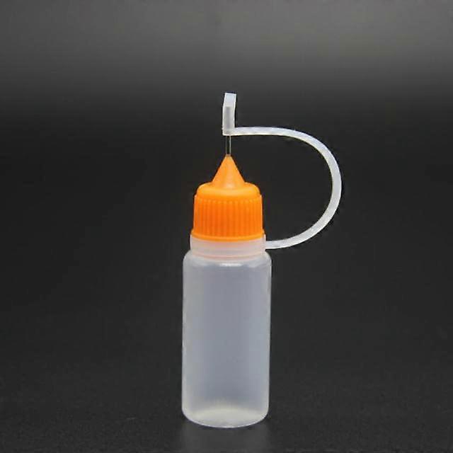 10Pcs Refillable Eye Dropper Bottles 5ml 10ml Squeezable Empty Containers with Colorful Caps, Ideal for Liquid Samples