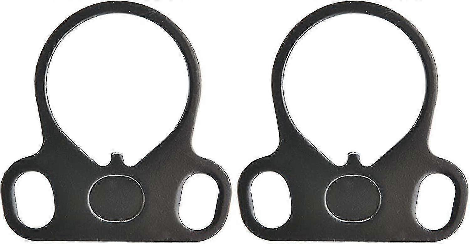 Heavy-Duty Steel Adapter - Double Ring Connector for Secure Sling Attachment (2pcs)