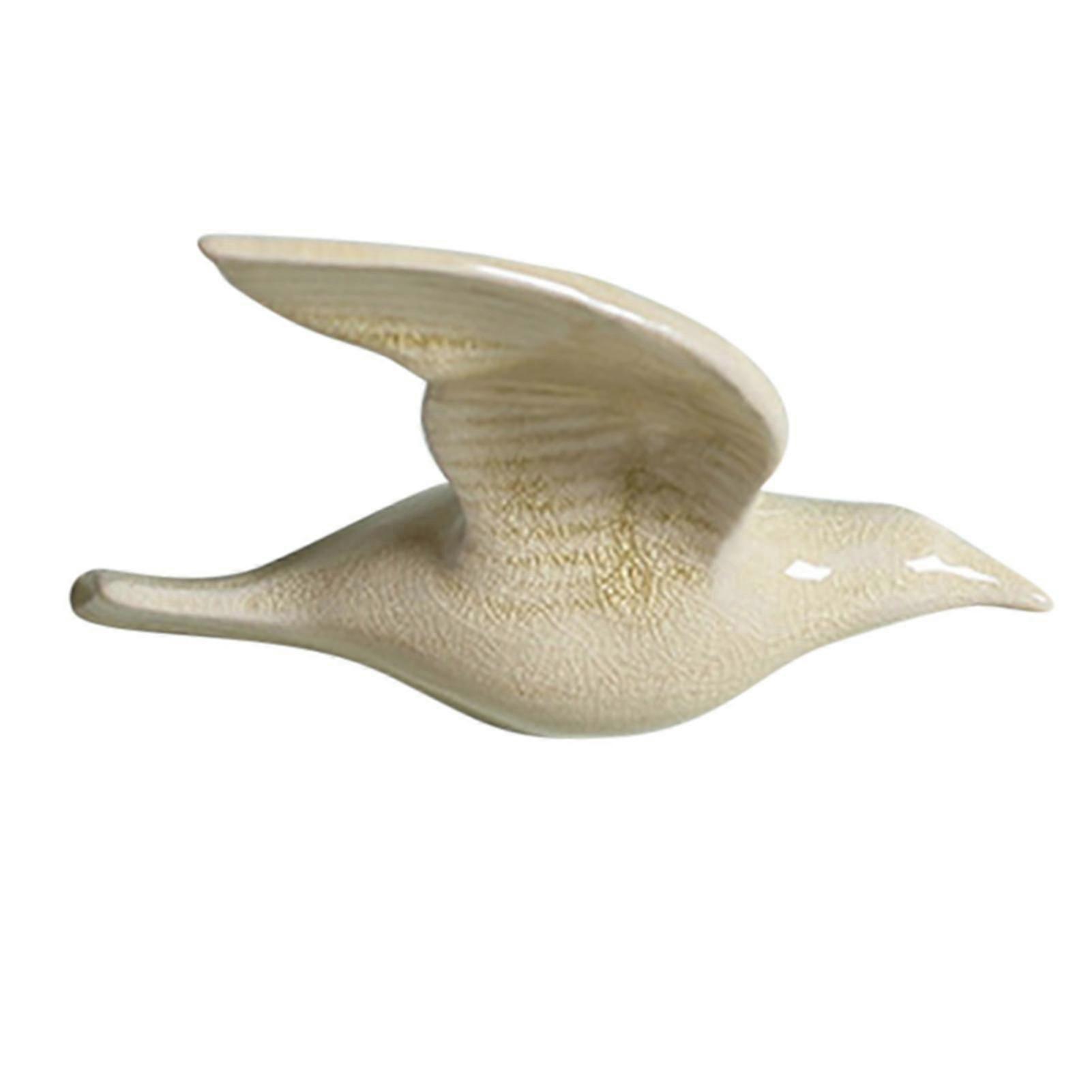 3D Ceramiczne latające ptaki Wystrój ścienny Kreatywny wróbel Ptaki Wiszące ozdoby Rzemiosło do dekoracji wnętrz