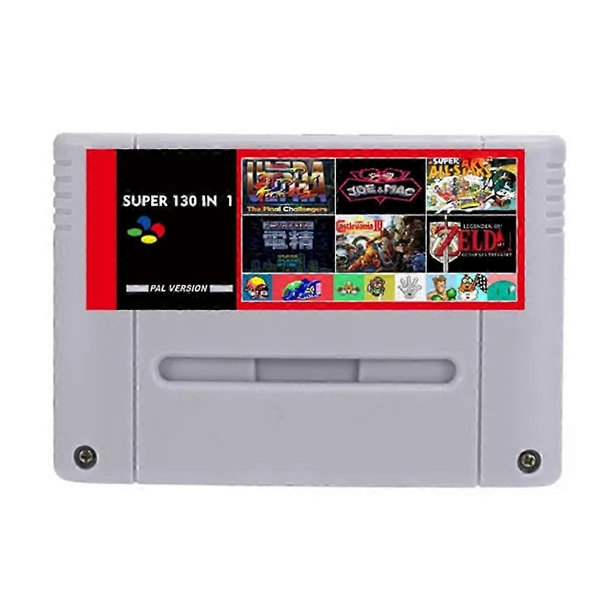 Suitable for SFC Super 130 in 1 Game Card for 16 Bit Console