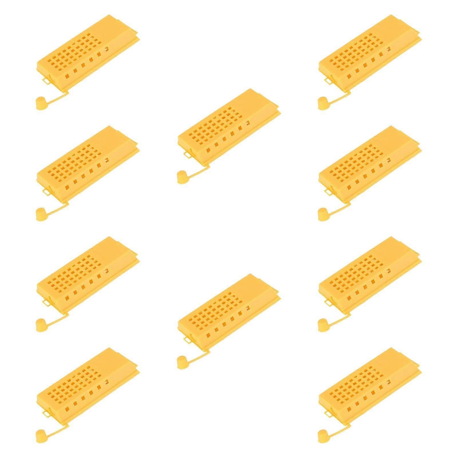 Queen Bee Cages 10x Pack, Moving Cage For Queen Bees, High-Performance Beekeeping Transport Box, Secure Housing
