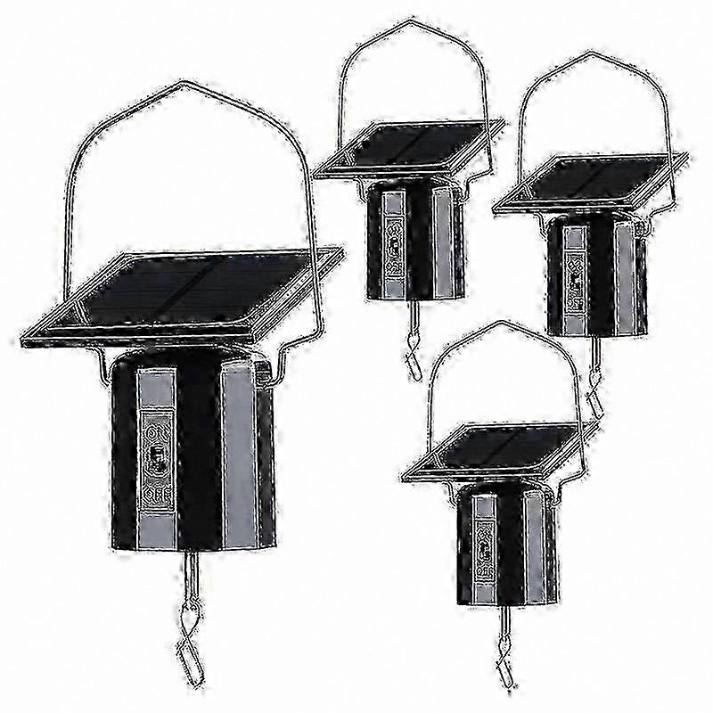 4Pcs Solar-Powered Rotating Wind Chime Motor for Outdoor Display Use