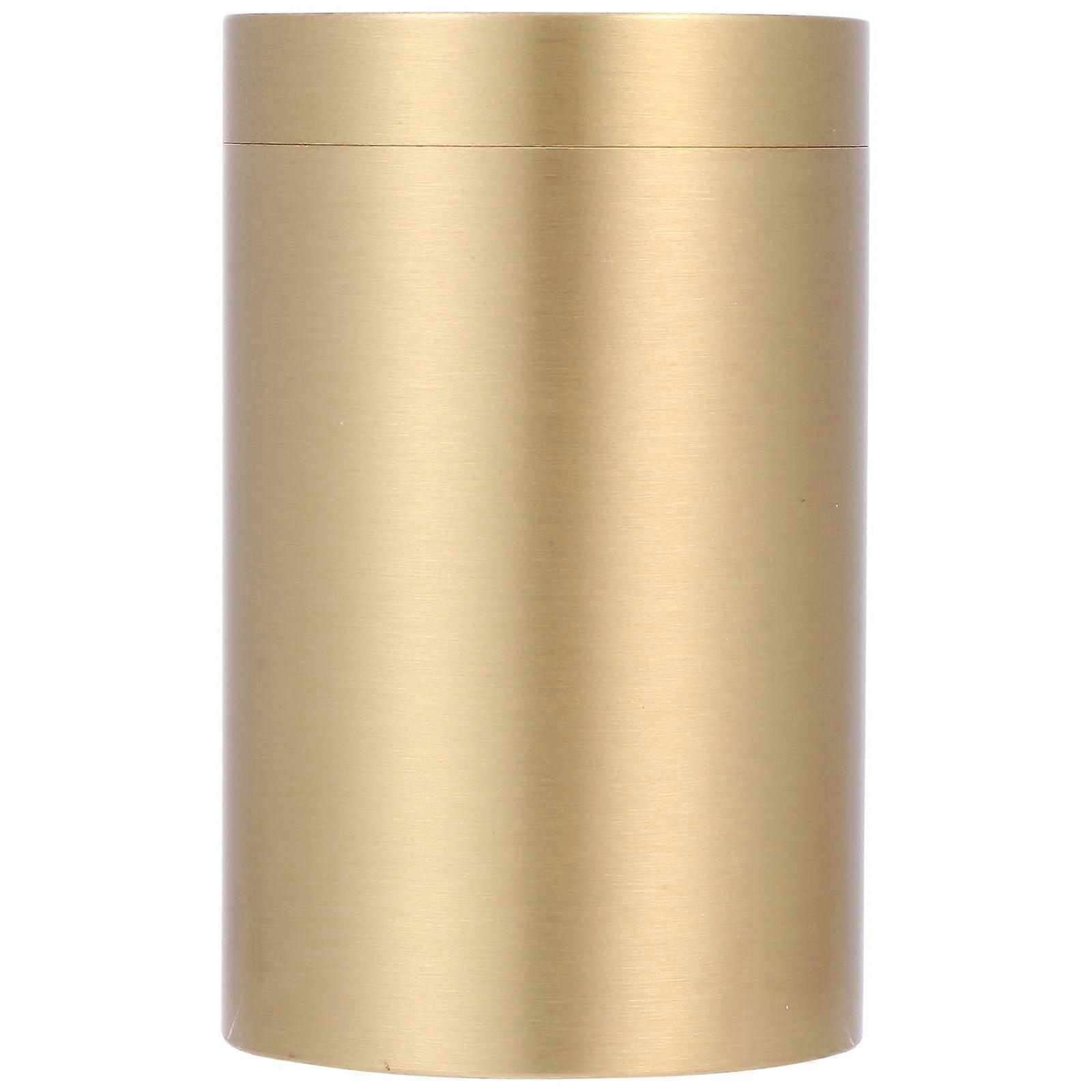 Here's a polished product description for your **"1pc Copper Tea Canister Airtight Tea Leaf Storage Box Vintage Design Sturdy Elegant With Lid"**: