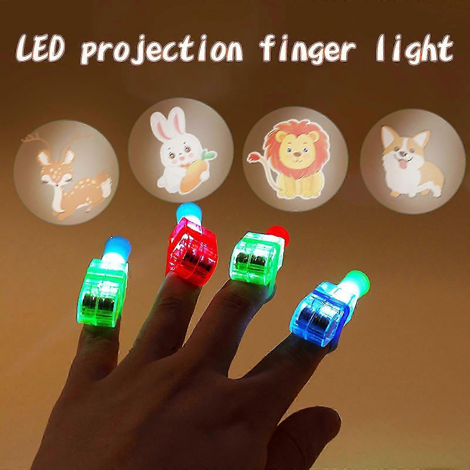 10pcs Led Luminous Finger Light, Projection Finger Light, Projection Light