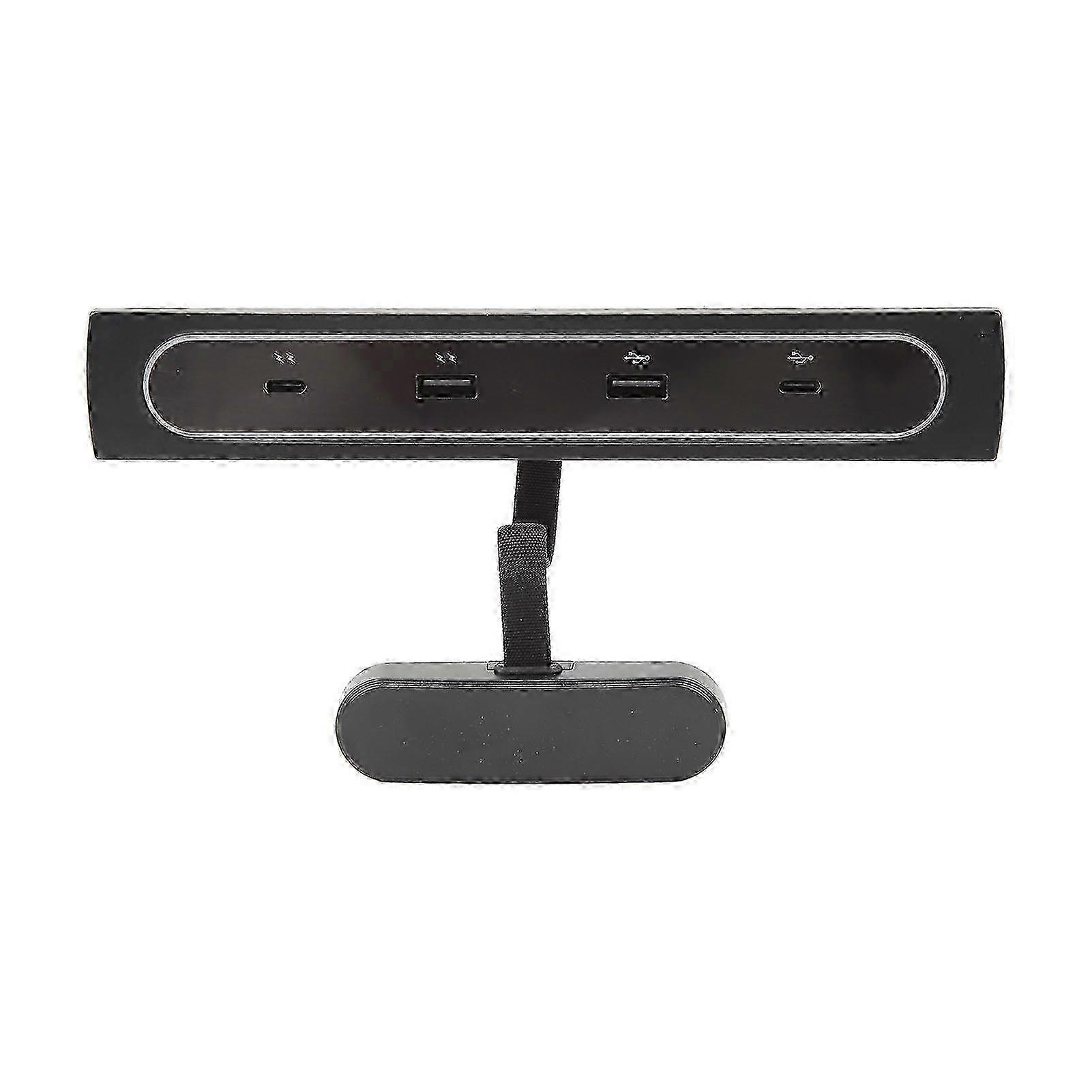 Mittelkonsole USB Hub Dockingstation 4 in 1 USB LED Hub Multiport Ladegerät Powered Splitter Ersatz für Tesla 3 Y 2021 und La SZRH A-DS