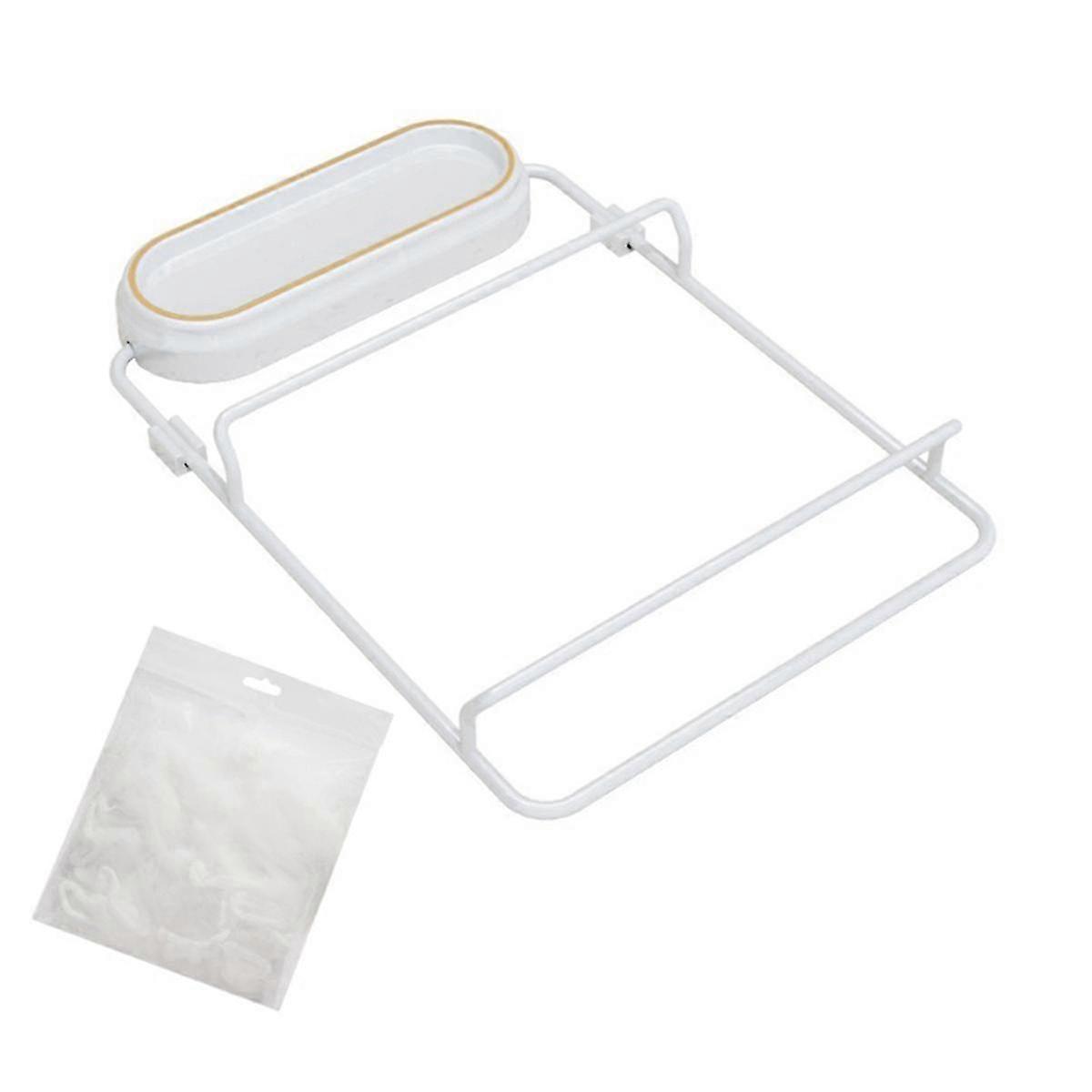 B-Kitchen Sink Filter Rack Foldable Sink Strainer Corner Filter Mesh Bag Shelf