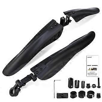 Full-coverage  universal 24/26/27.5 inch bicycle mudguard set  thickened and widened bicycle mudguard set  adjustable front and rear mudguards for mo