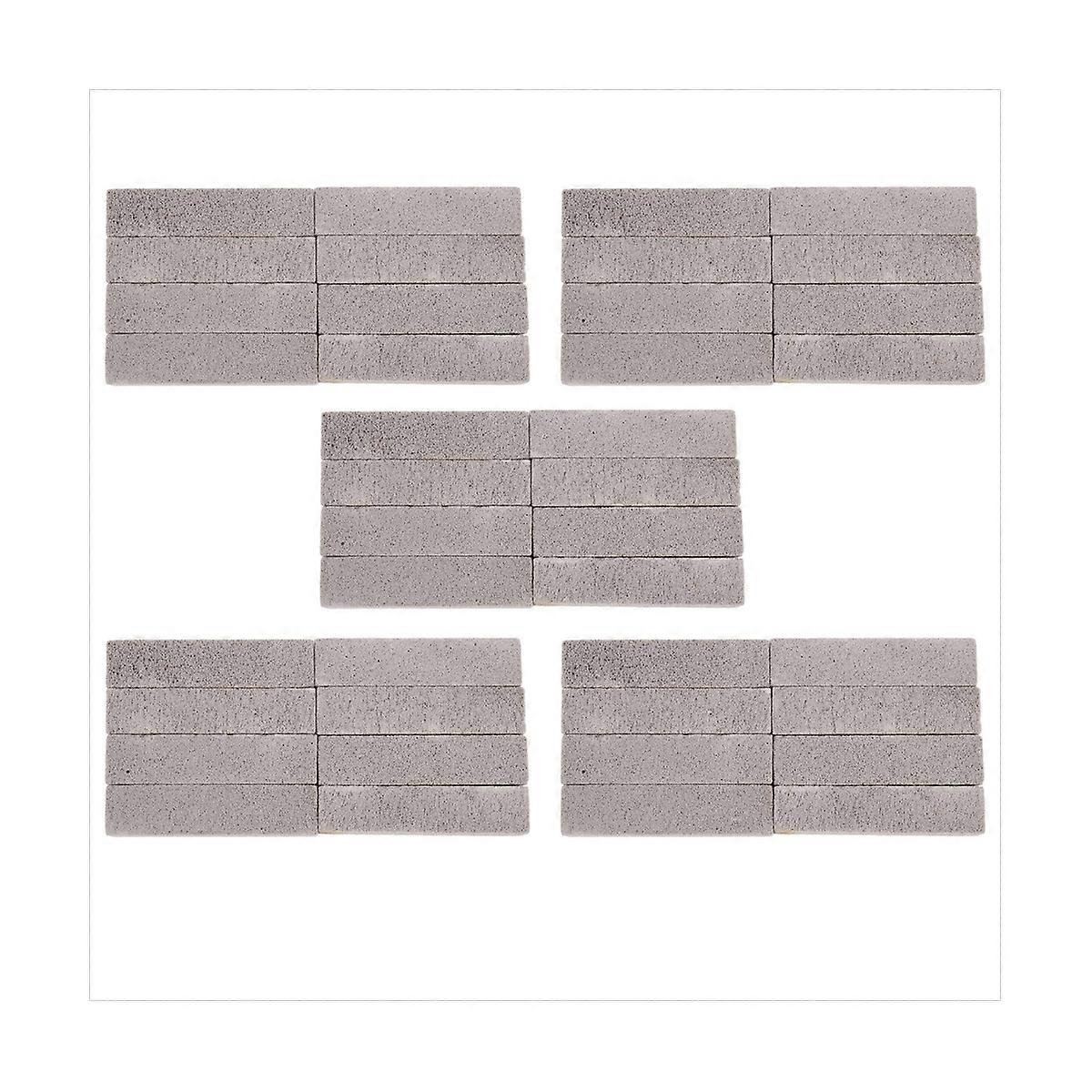 40 Pieces Pumice Stones for Cleaning Pumice Scouring Pad Grey Pumice Stick Cleaner for Removing Toil