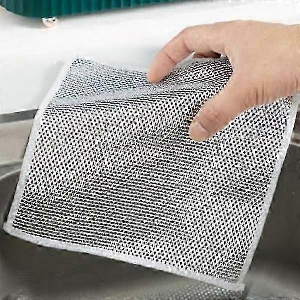 10 pcs New multifunctional dish cloths made of steel that do not scratch, multifunctional Elik