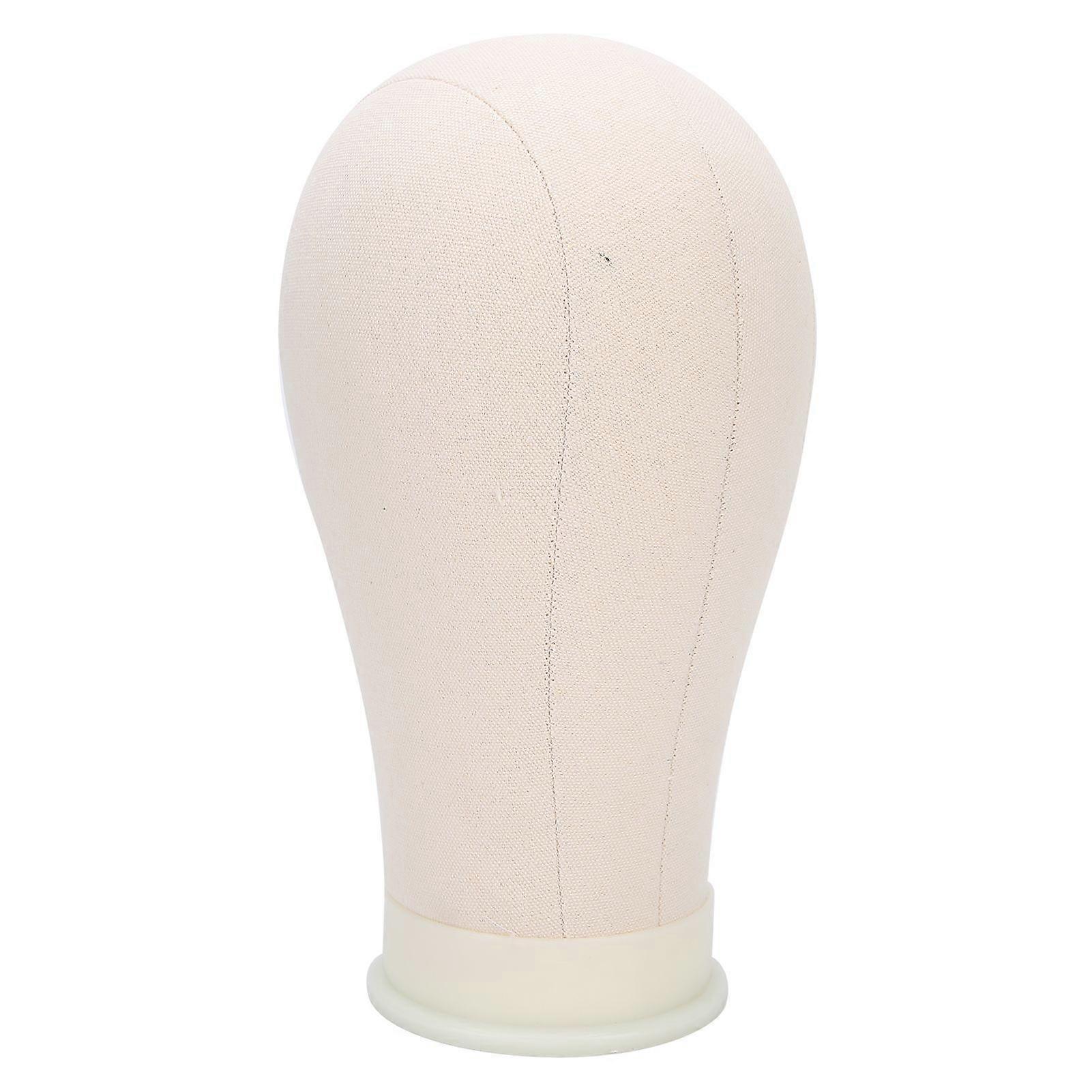 Cork Canvas Block Wig Head Making Wig Display Styling Practice Mannequin Wig Head Model21in