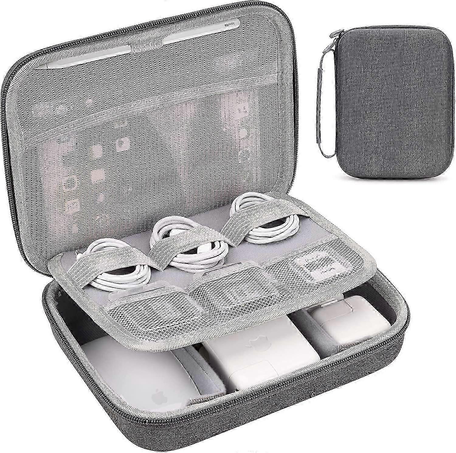Portable Hard Drive Case: Electronics Organizer Travel Case for Accessories