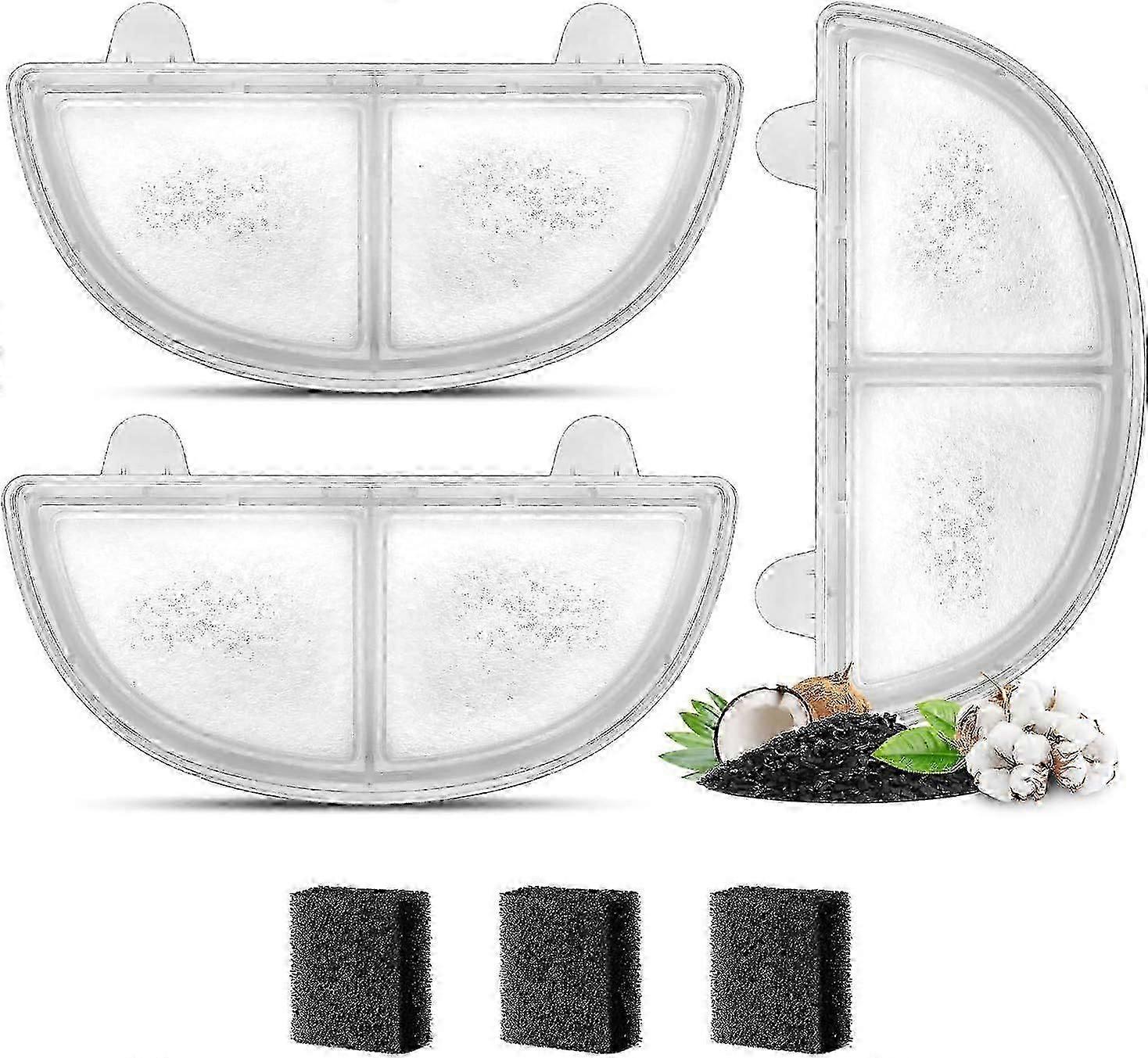 9-Pack Replacement Filters for Pet Water Fountains with Triple Filtration, Perfect for UK Pets