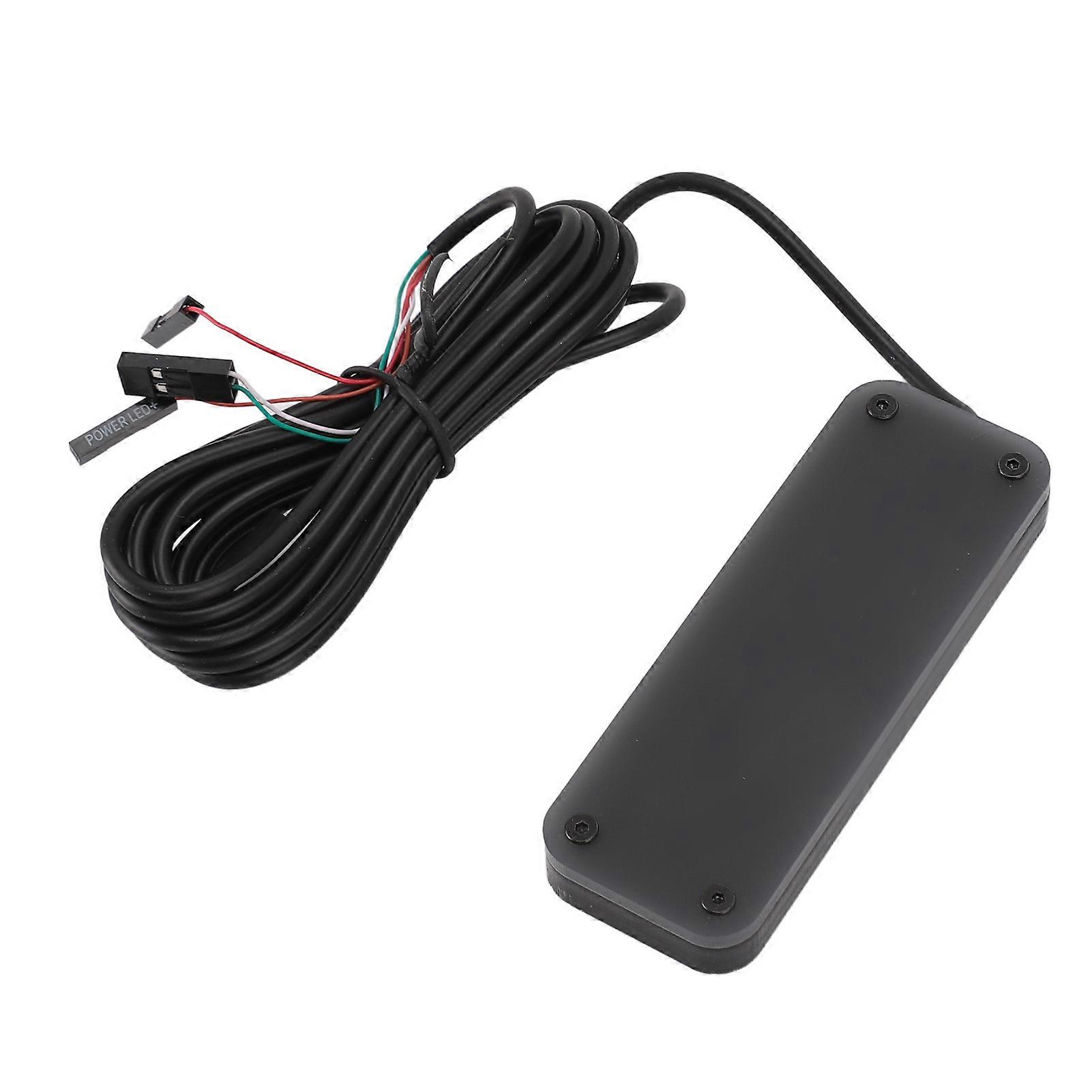 Touch Sliding Desktop PC Power Switch RGB Lighting 2m Cable