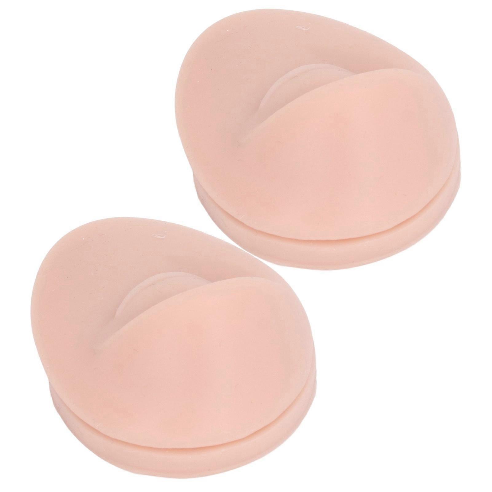 2PCS Soft Silicone Eye Model for Piercing Practice & Display