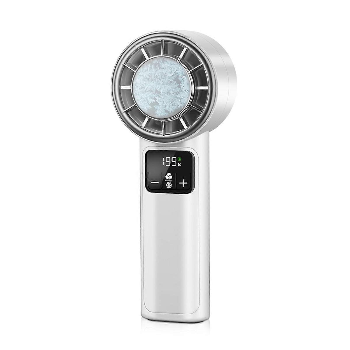 Handheld Turbo Fan with Ice Cooler Adjustable