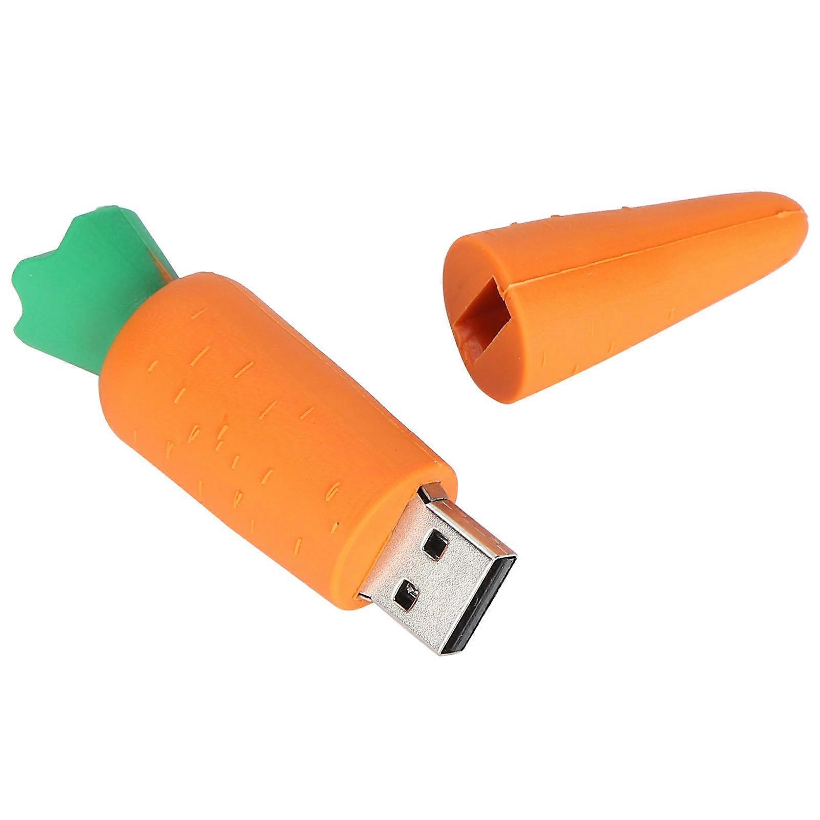 USB Flash Drive Cartoon Stylish Carrot Shape Appearance Portable Storage Memory Stick8GB