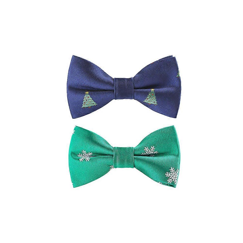 Cartoon Pattern Bow Tie 4Pcs For Boys Elastic Band Performance Costume Assorted Color Suitable For Weddings And Graduations