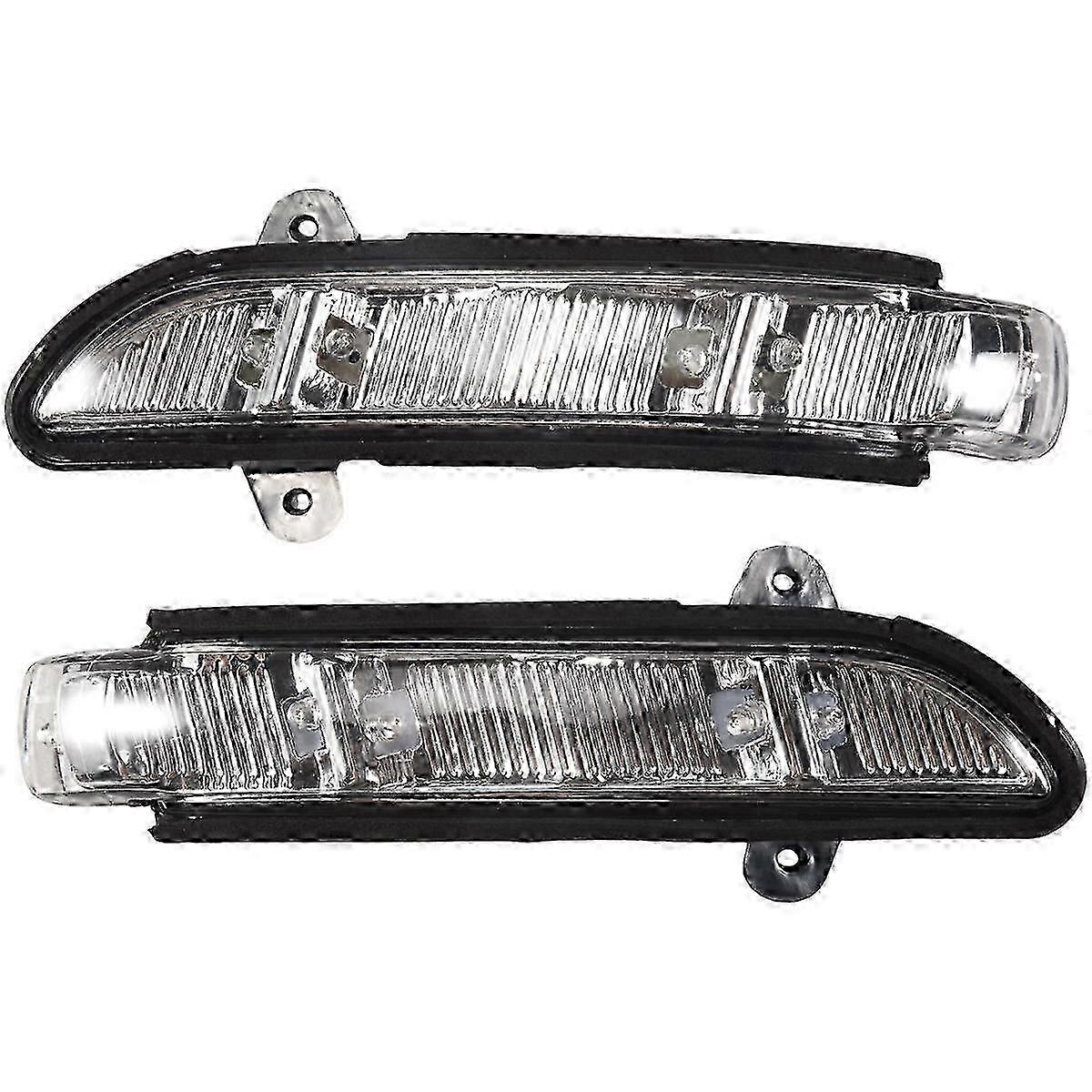 W211 W221 Front Side Mirror Turn Signal Light Pair LH RH 2007-2010 Replacement