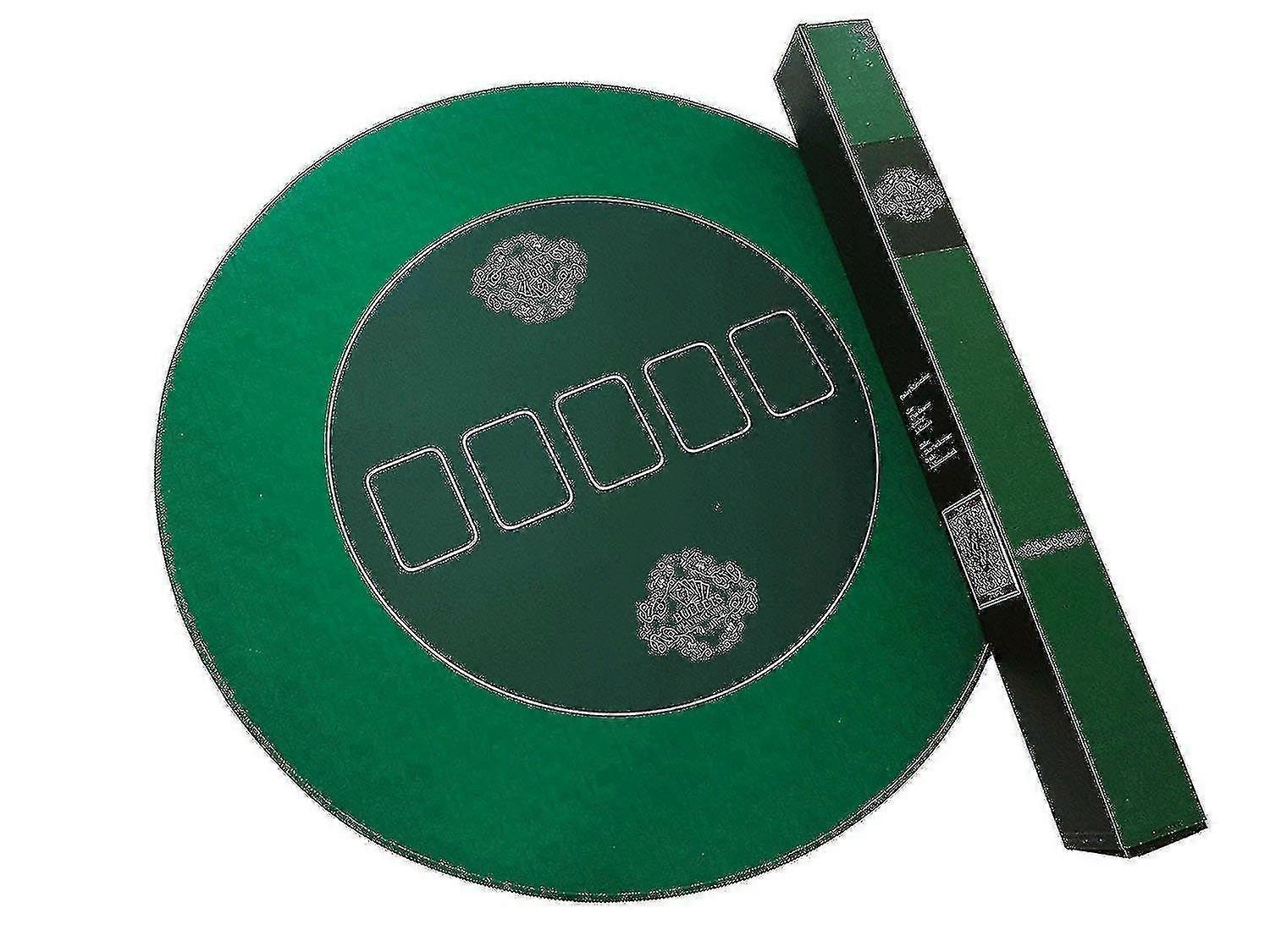 Card Round Professional Poker Table Mat 70 Cm Poker Cloth-poker Carpet-poker Mat-green