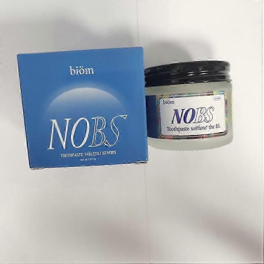 Chewable Toothpaste Tablet 62/186 Count Fluoride Free Natural Paste tabs Innovative Solid-Toothpaste for Oral Care