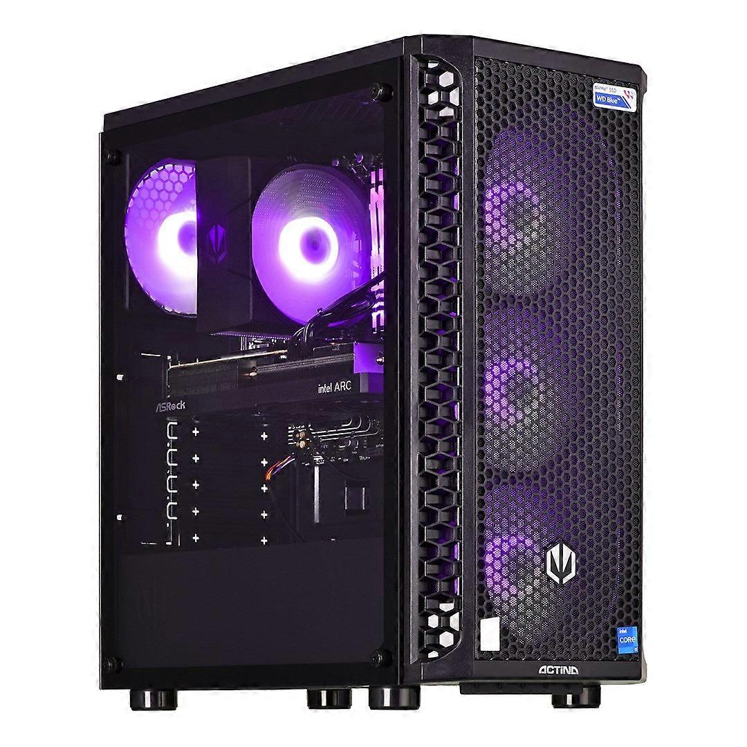 Actina 5901443339281 Pc Amd Ryzen™ 5 5600 32 Gb Ddr4-sdram 1 Tb Ssd Amd Radeon Rx 7700 Xt Midi Tower Μαύρο