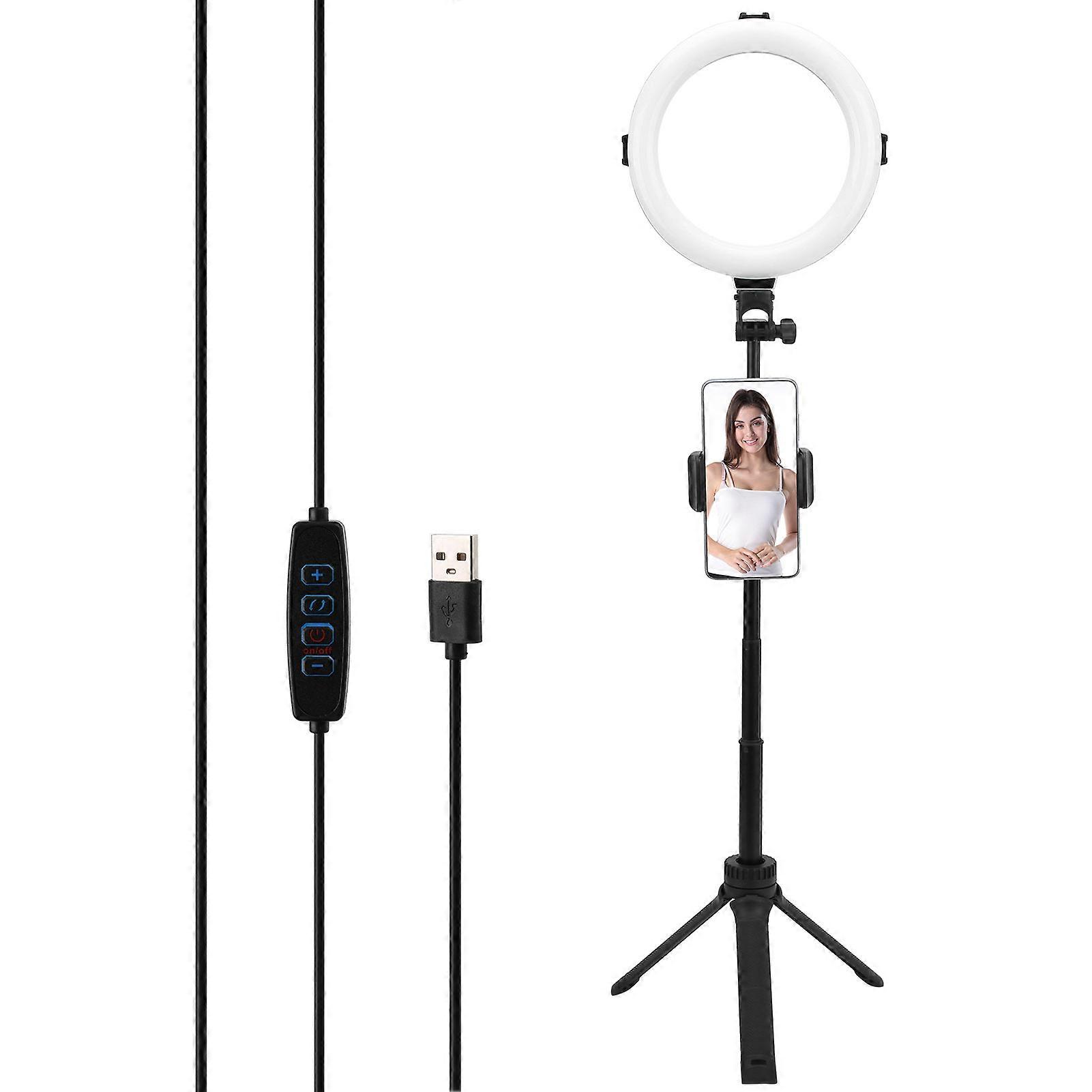Ring Light Tripod Set 72 LEDs 23-76cm Black with Remote