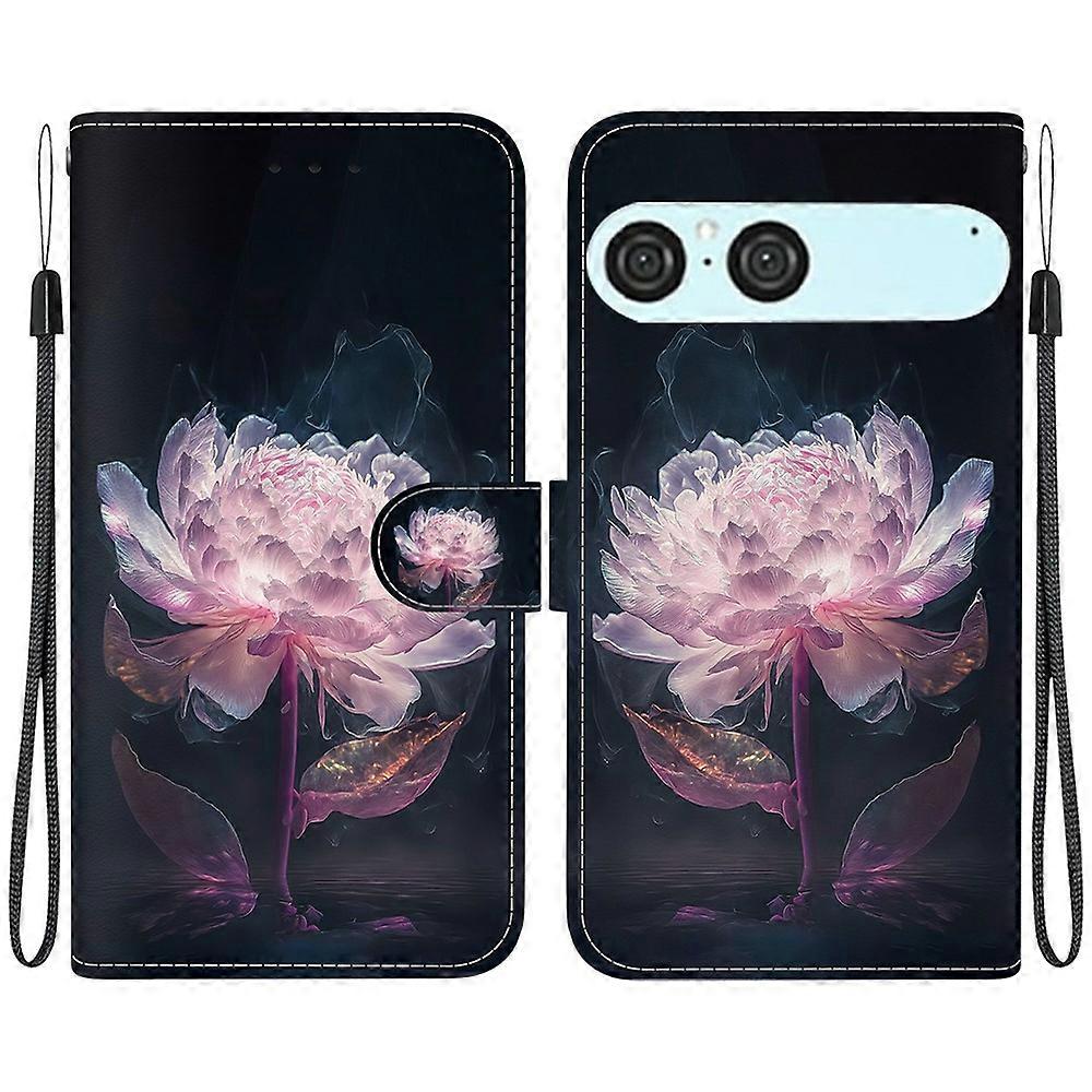 Compatible For Sony Xperia 10 VII Wallet Phone Case Pattern Printing Leather Flip Cover with Strap