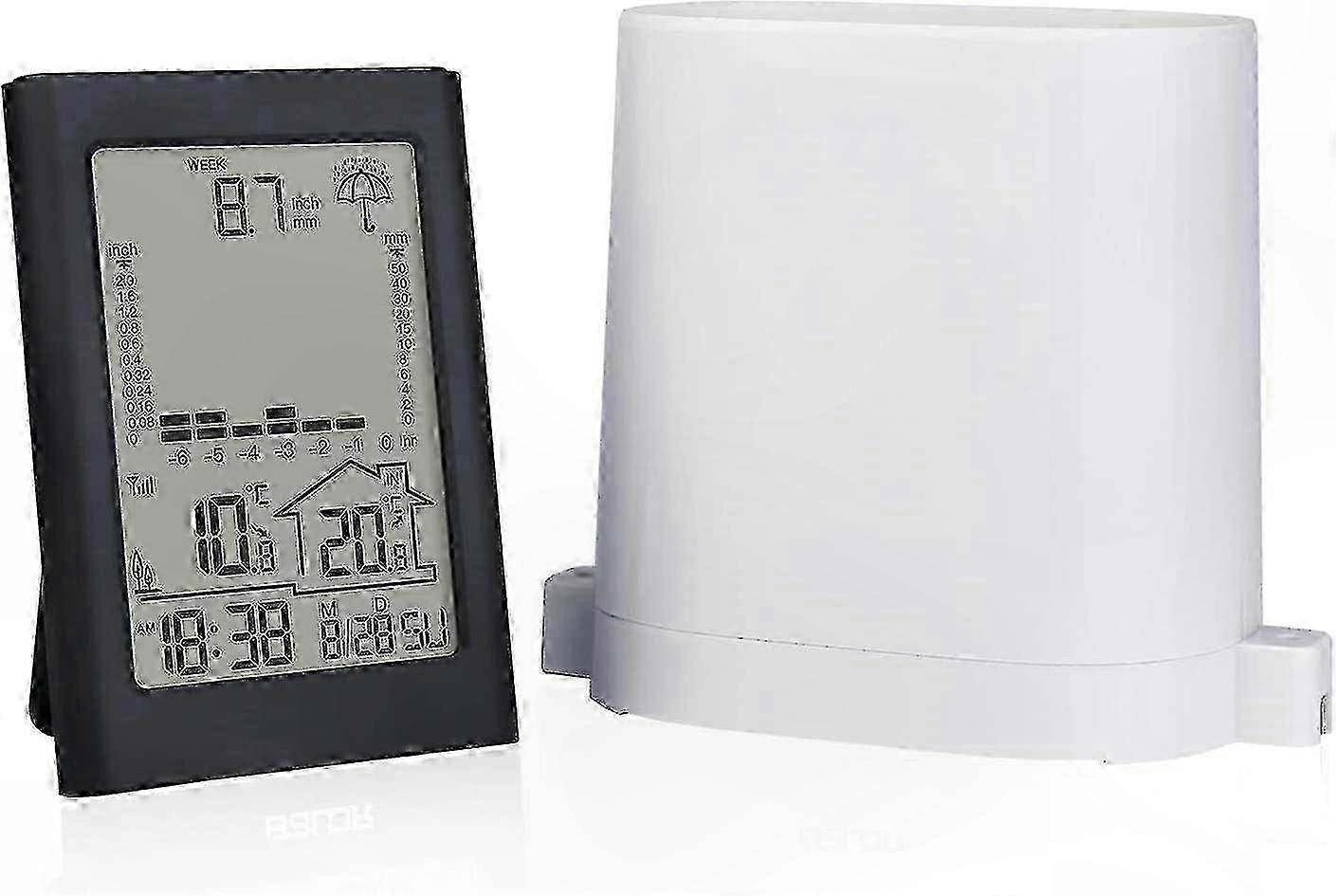 Wireless Rainfall Monitor with Temperature Sensors for Indoor and Outdoor Use