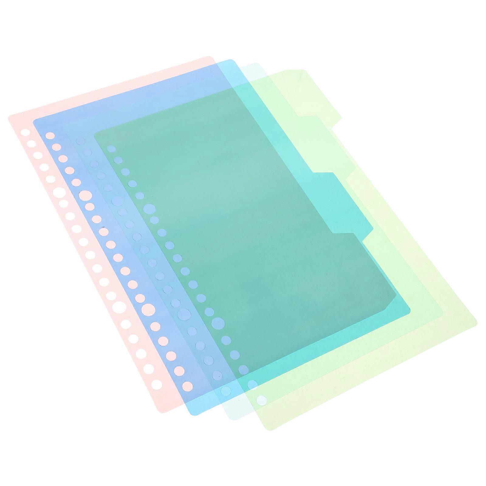 Notepad Dividers Book Binder for Office with 50Sets of Plastic Organizer Tabs