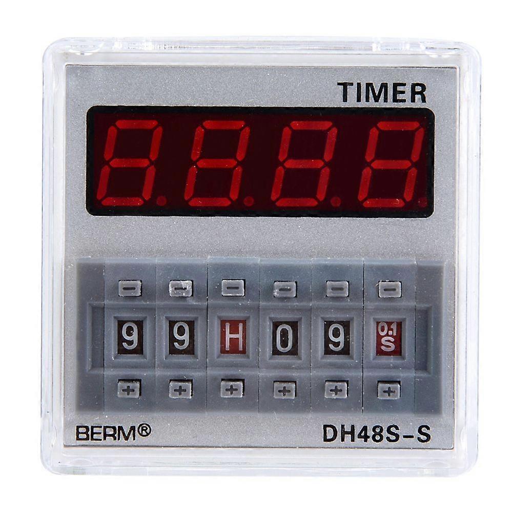 ProgrammableDelay Time Relay Timer 0.1S-99H 8-Pin DH48s s (24V AC/DC)