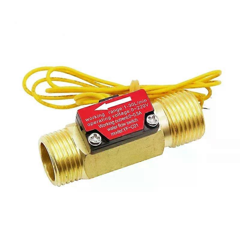 G1/2 external teeth YF-C01 4-point water flow switch magnetic spring switch proximity switch reed tube flow tools