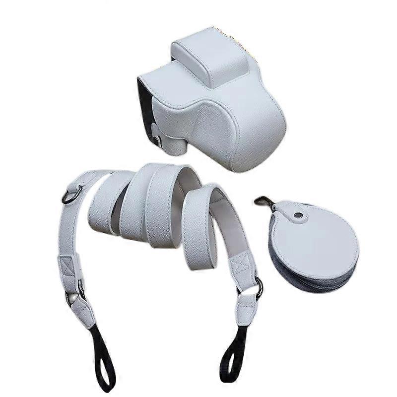 Pentru Canon EOS R50/R100 Camera Case Battery Opening Design Palm Texture Leather Bag with Strap and Sm