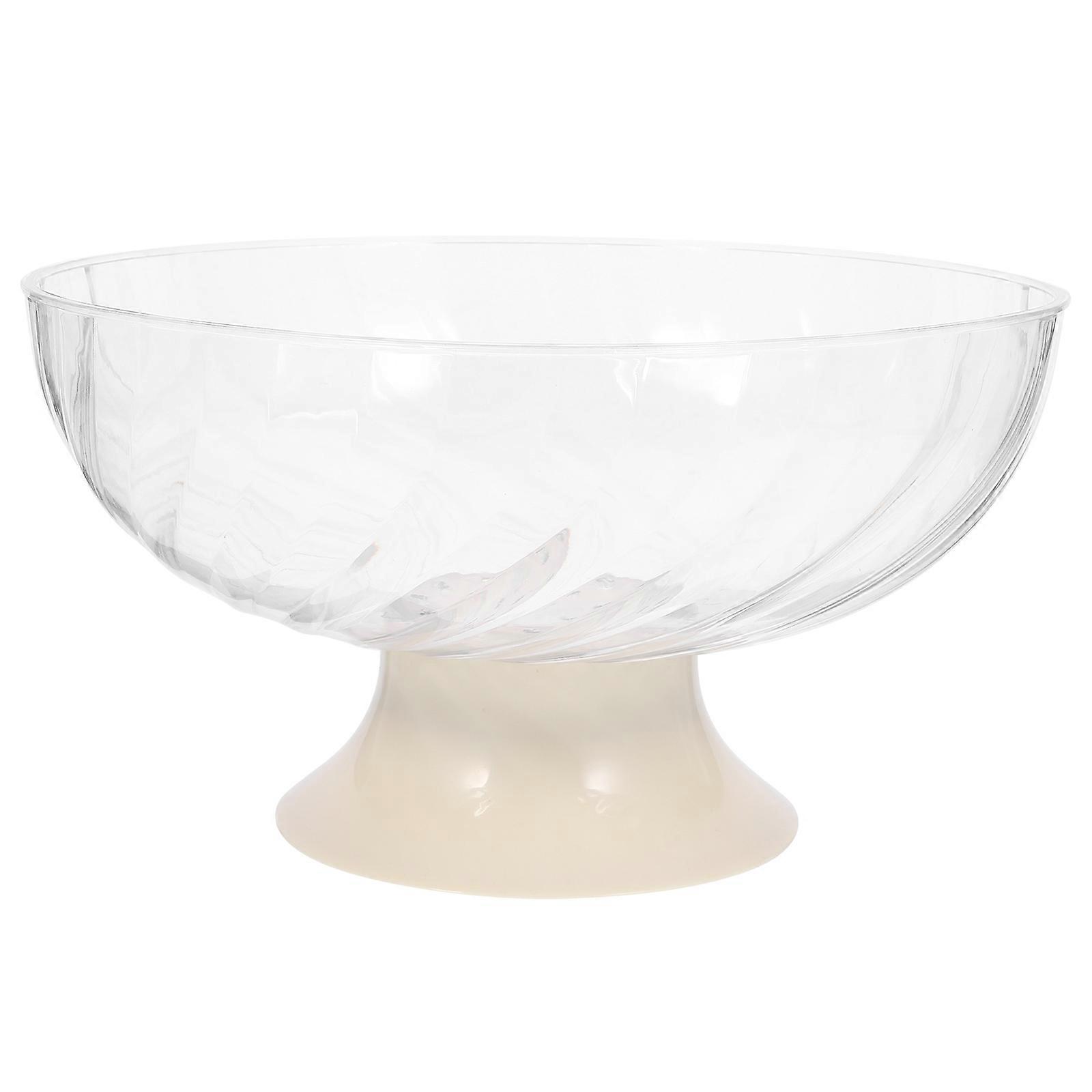 Fruit Bowl Storage Tray with Drain Function for Snack Serving Bowl