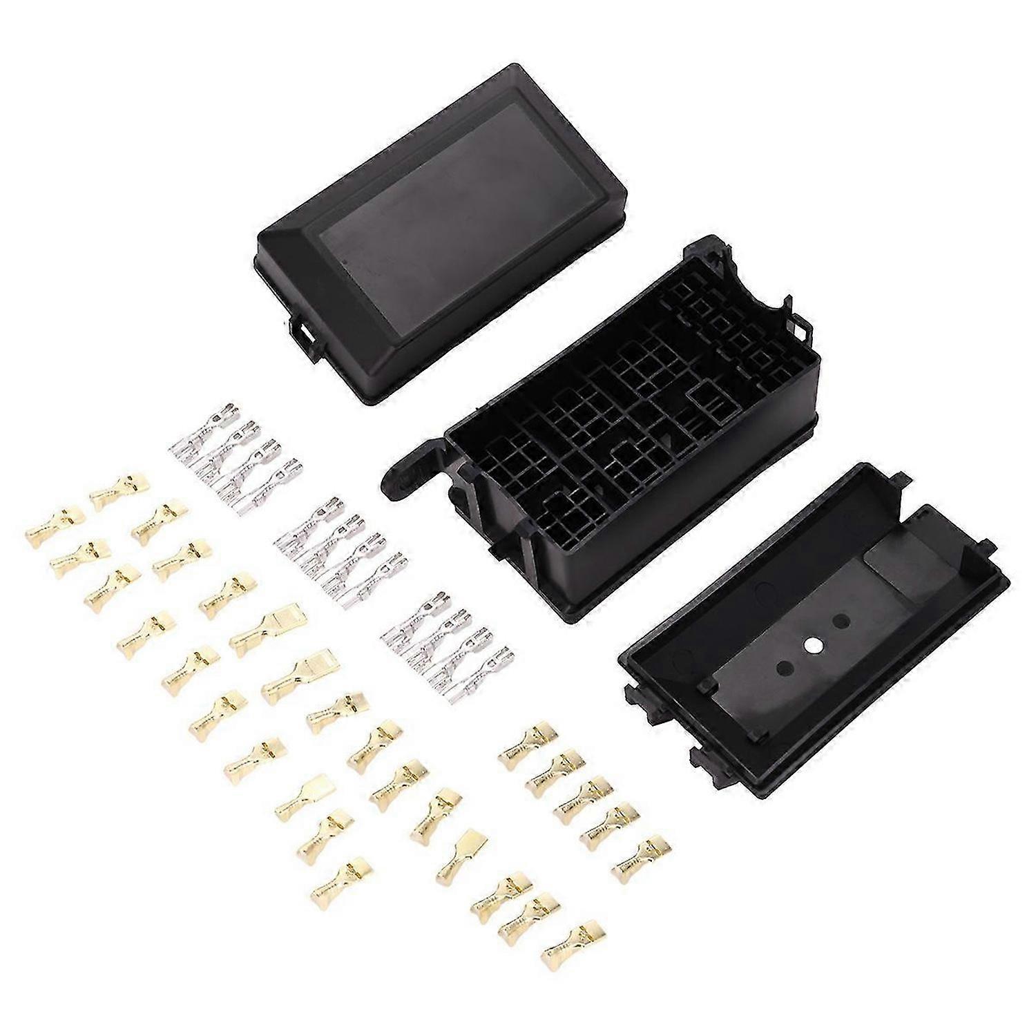 Fuse-Relay Box 5-Fuse Holders 6 Relay Block Holders Fuse-Block 12V
