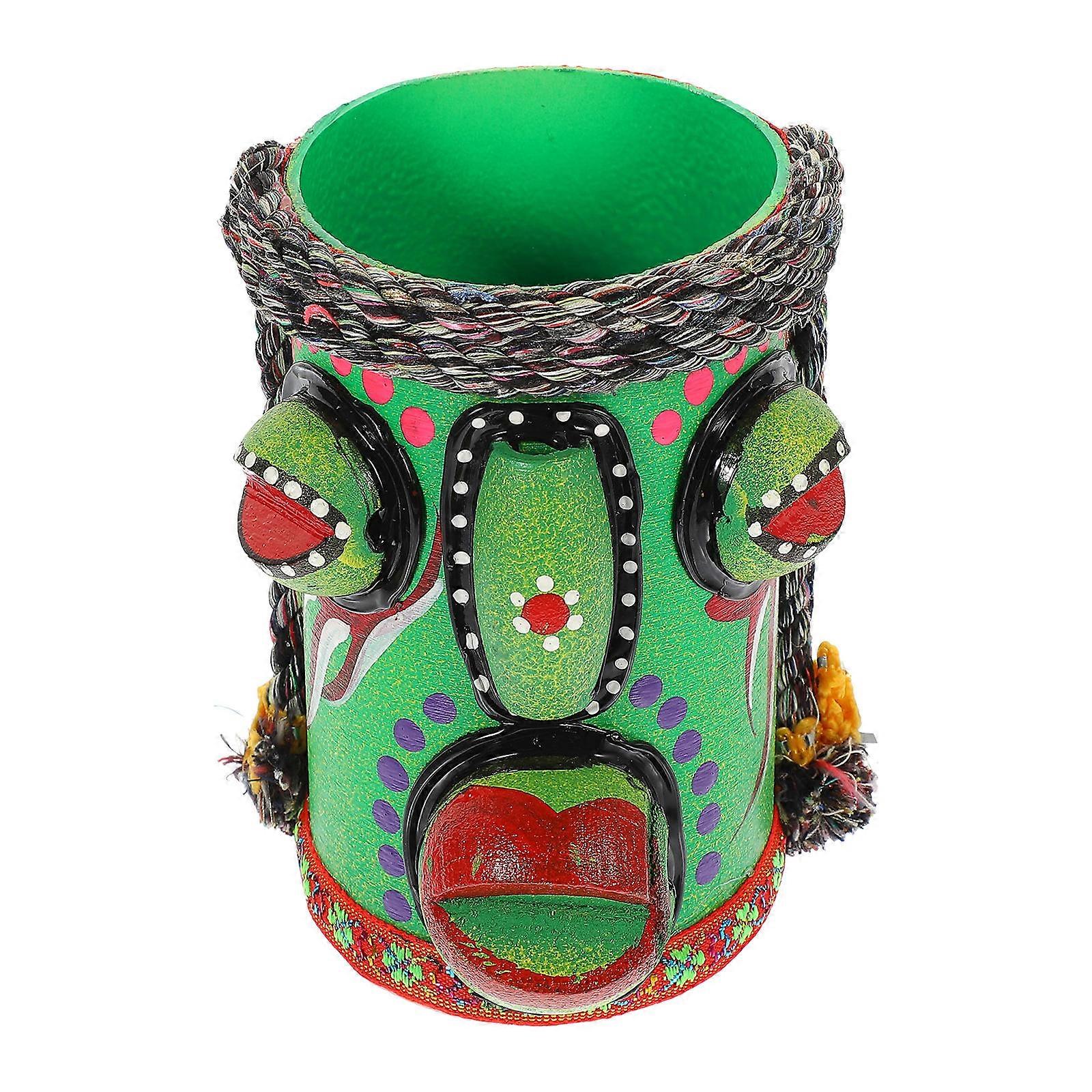 PVC Pen Holder Human Face Shape for Storage Pencil Organizer