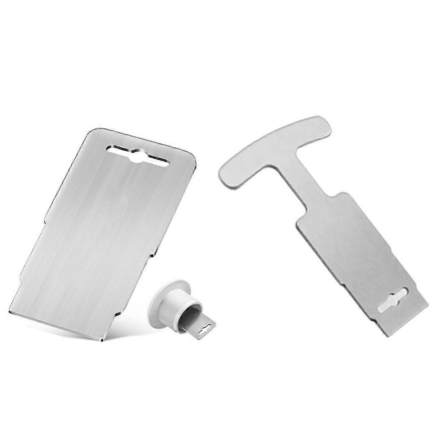 Set of 2 Metal Swimming Pool Plug Removers Disassembly Ergonomic Handle for Eyeball Seating and Jet