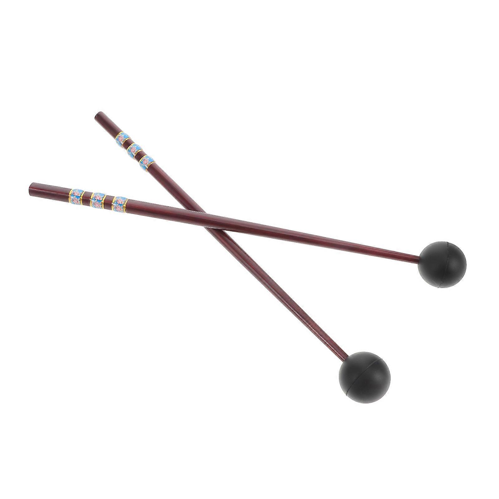 Drumstick Tongue Drum Mallet for Performance Percussion Instrument 3Pairs Wood