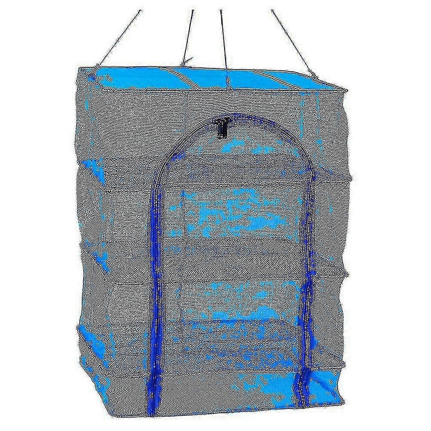 Outdoor Food Screen Foldable Drying Net Hanging Mesh Dryer Square Hanging Mesh Dryer For Shrimp Fish Fruit Vegetables (four-layer 66x45x45cm With Buck