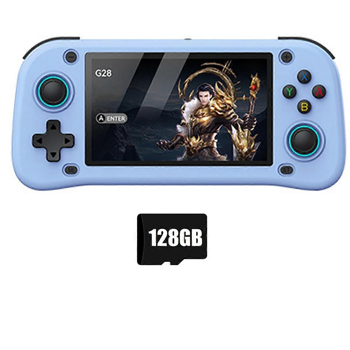 G28 console de jeu vidéo portable rétro 128G 20000 + jeu 4,3 pouces écran Linux lecteur de poche pour /PS1 / N64 simulateur C