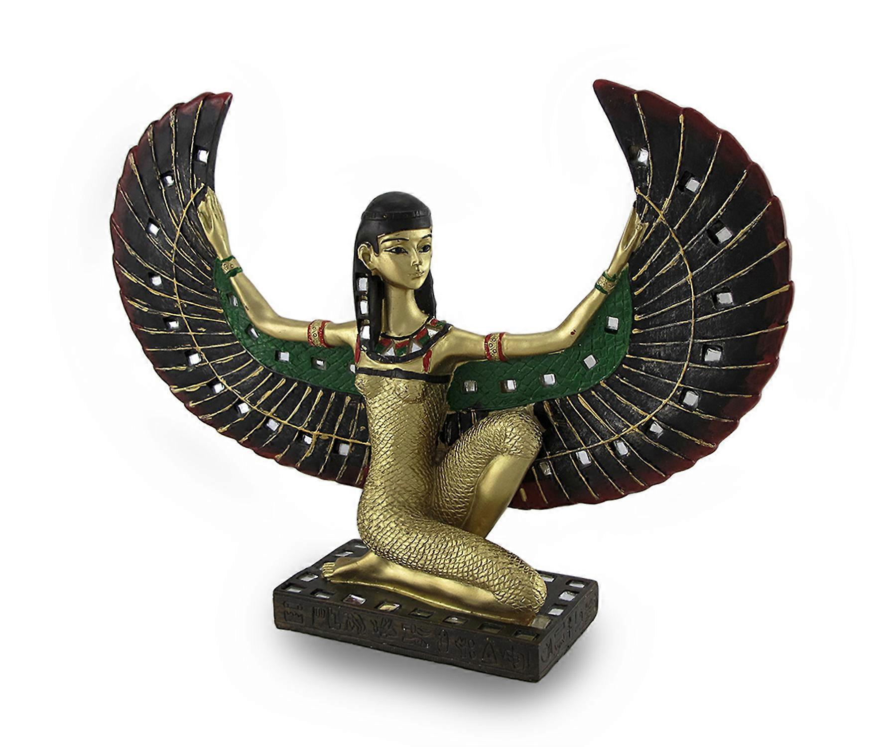 Winged Egyptian Goddess Isis Statue Deity Mythology