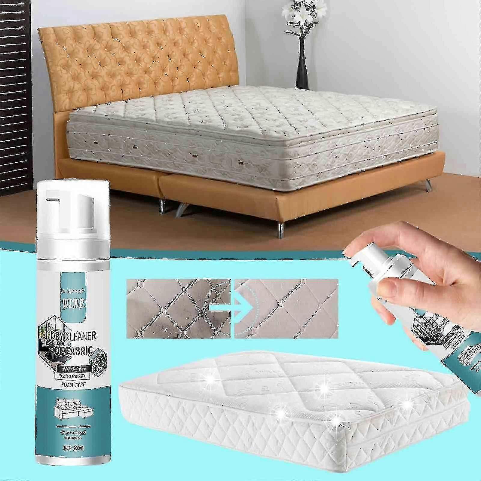 200ml Fabric and Sofa Cleaner Foam - Dry Cleaning Formula for Stubborn Stains on Mattresses and Carpets