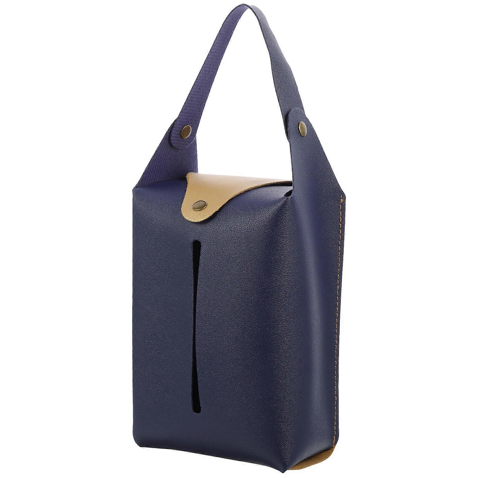 Tissue Container Car Tissue Holder for Storage 3Pcs Black