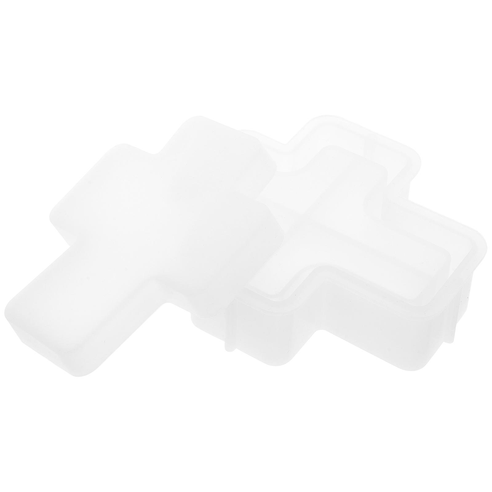 Creative DIY Silicone Mold for Cross Candle Holder 4Pcs Aromatherapy Candle Mold