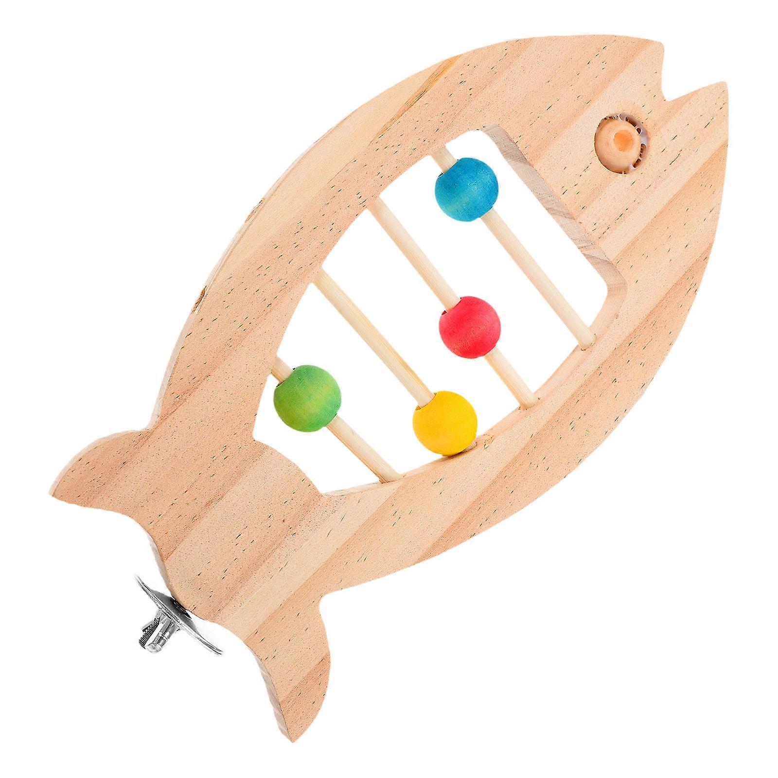 Parrot Stand Platform Wood Set for Interactive Bird Play 3Pcs