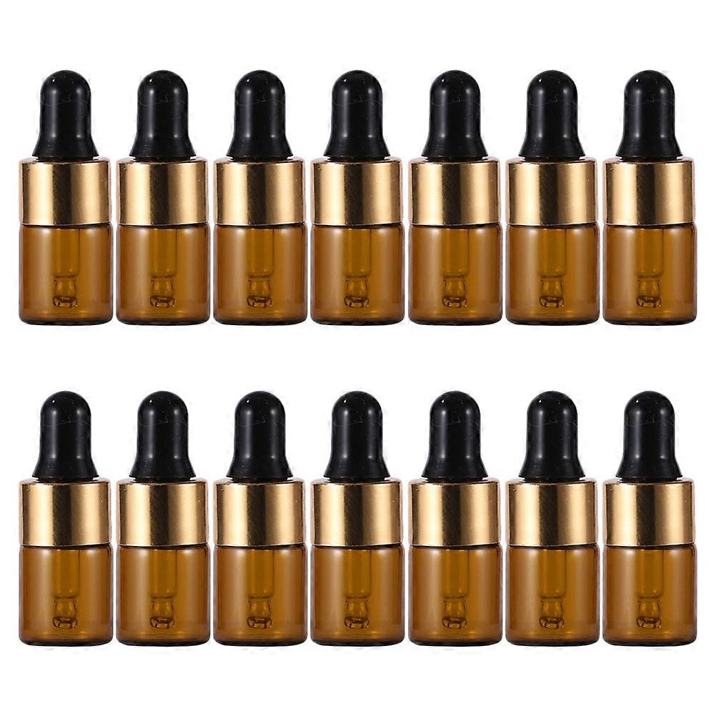 Small Glass Essence Liquid Bottles for Storage with Dropper 80Pcs Multi