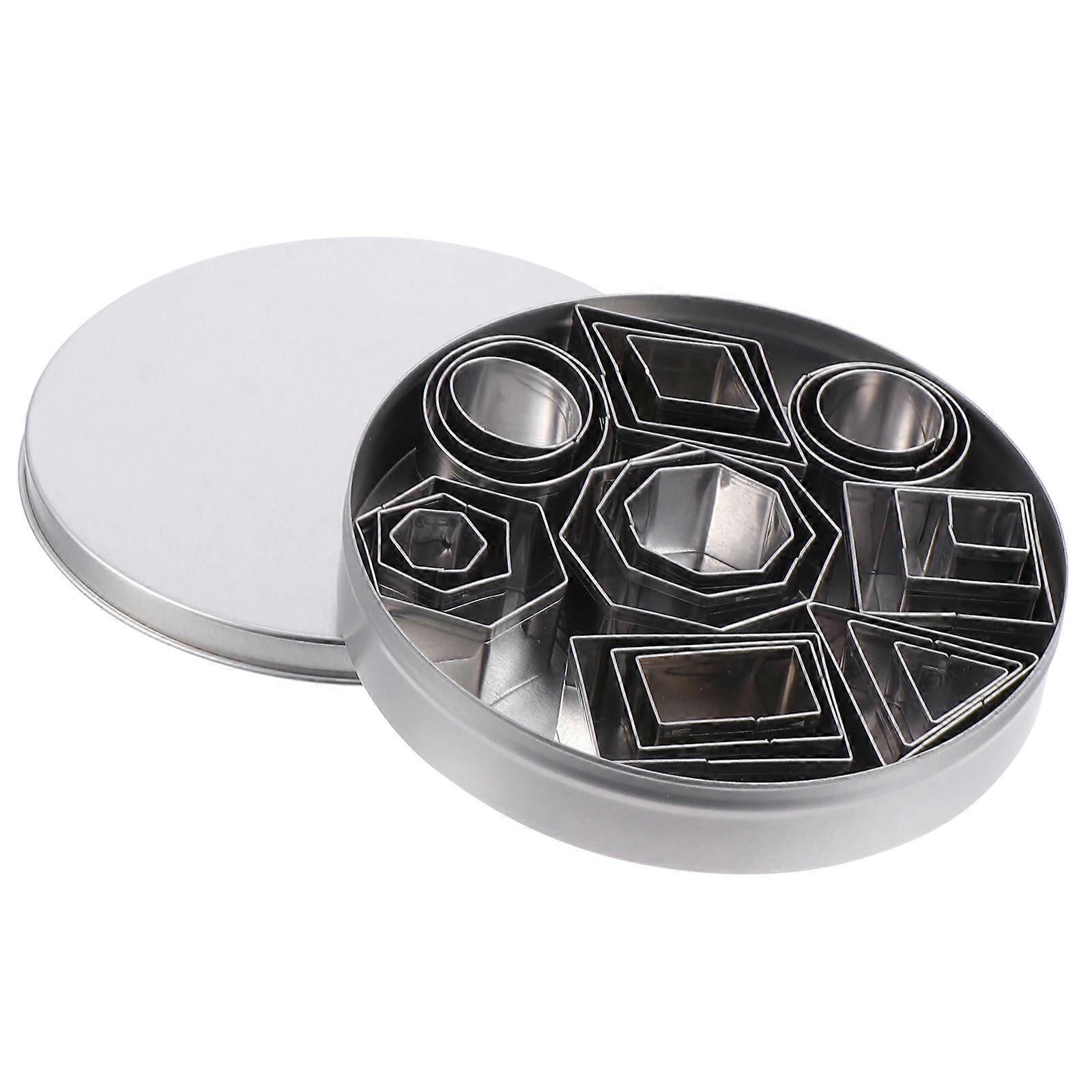 Stainless Steel Biscuit Moulds for Baking Use Containing 72Pcs Cookie Molds