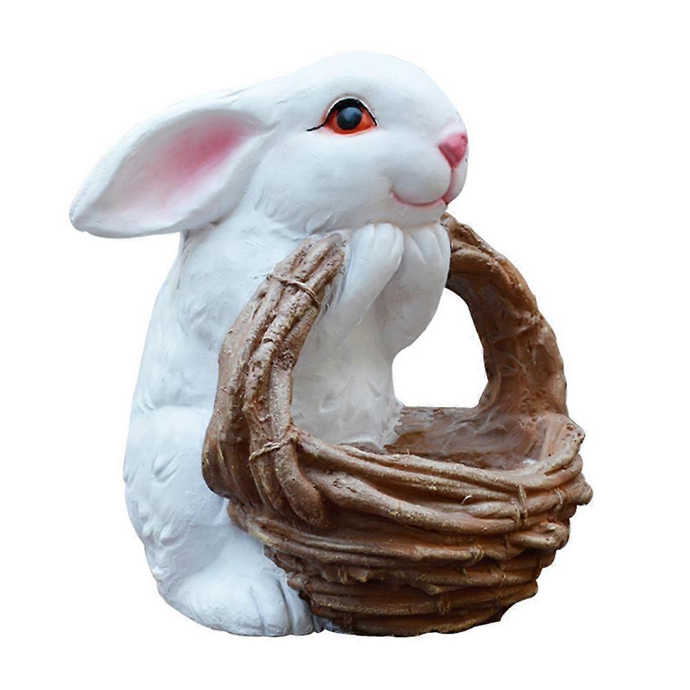 White Rabbit Flower Pot for Easter Decoration Assorted Color Resin Planter