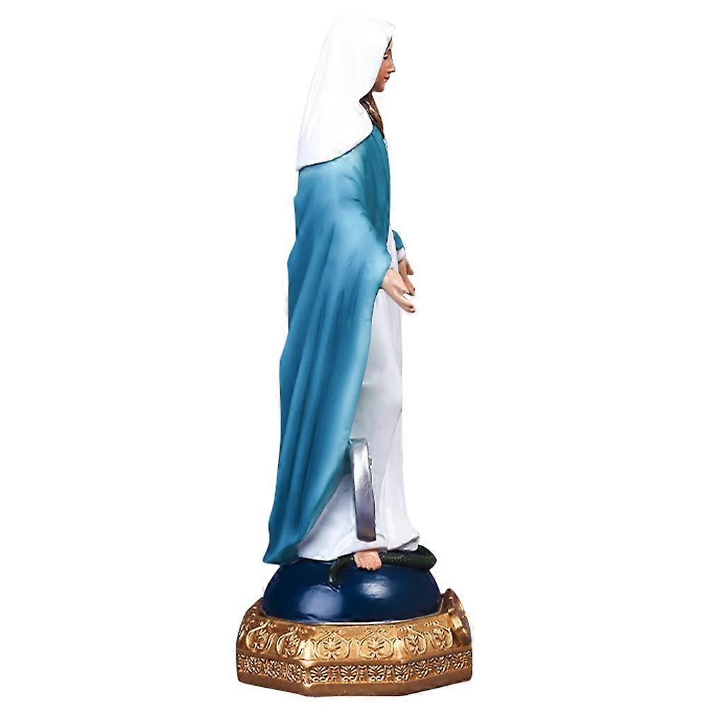 Resin Decorative Statue for Desktop 3Pcs Virgin Mary Ornament