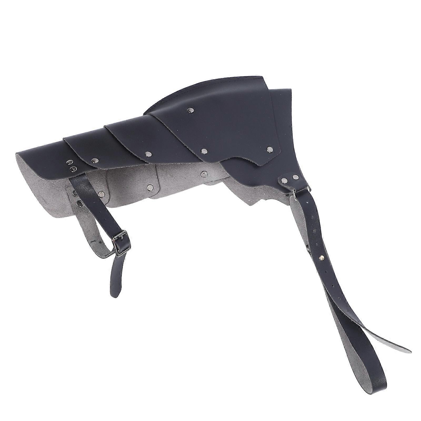 Knight Shoulder Armor For Cosplay And Performance Enhancement In Black 1Pcs