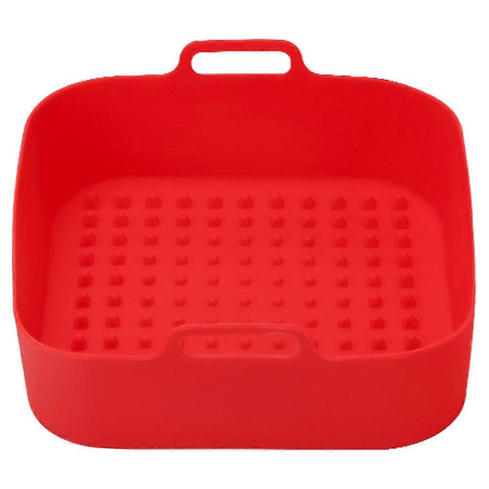 3Pcs Red Silicone Air Fryer Liner for Cooking Household Use Nonstick